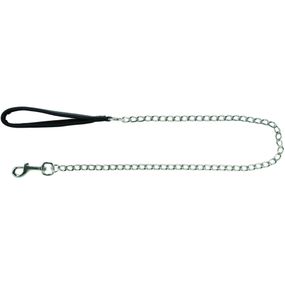 Повідець-ланцюг Trixie для собак з неопреновою петлею для рук M–L 1,00 м х 3,0 мм чорний