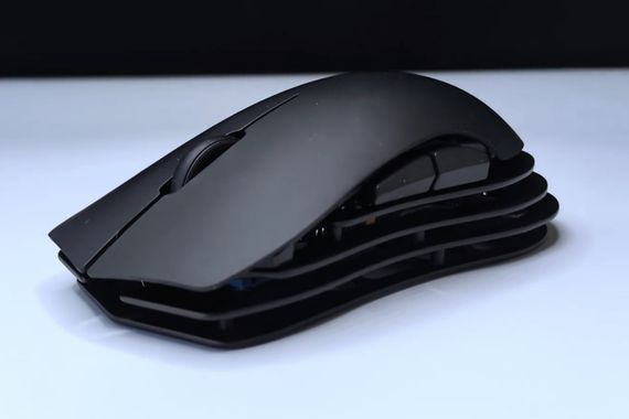 Безпровідна миша AJAZZ M259 із магнієвого сплава PAW3395 з Bluetooth 2,4G Чорна | Зображення 1