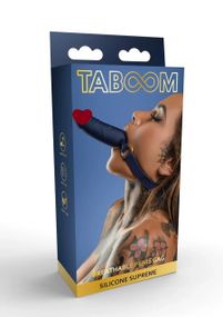 Кляп в виде пениса Taboom Silicone Supreme, синий Sex Aura