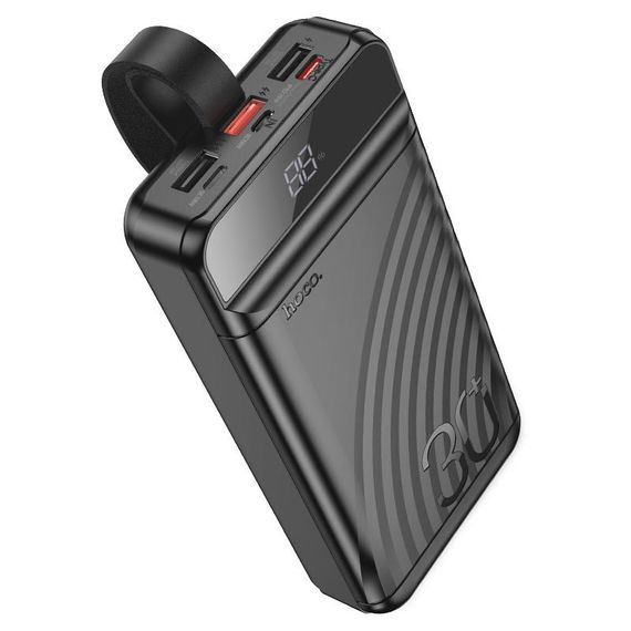 Портативное ЗУ Power Bank Hoco J123B Element 22.5W+PD20W 30000 mAh Black | Зображення 3