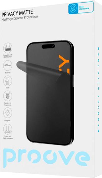 Захисна плівка для смартфона Proove Hydrogel Screen Protection PRIVACY Size S Matte (GGPC22001110)