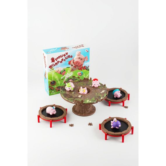 Настольная игра "Хрюшки - попрыгушки" FGS63 на украинском языке | Зображення 6