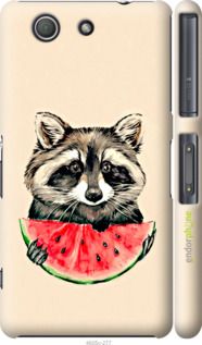 Чохол на Sony Xperia Z3 Compact D5803 Єнотик з кавуном "4605c-277-2448"