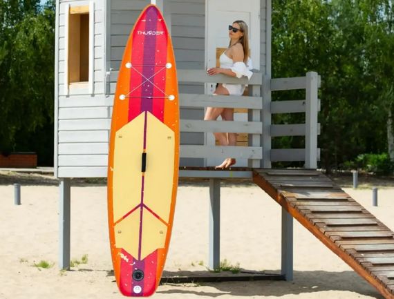 Надувна дошка SUP THUNDER RETRO 320 см з веслом | Зображення 2
