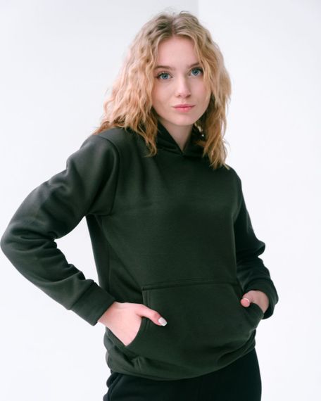 Унісекс костюм утеплений комбінований колір хакі із чорним р.2XL 441825 | Зображення 3