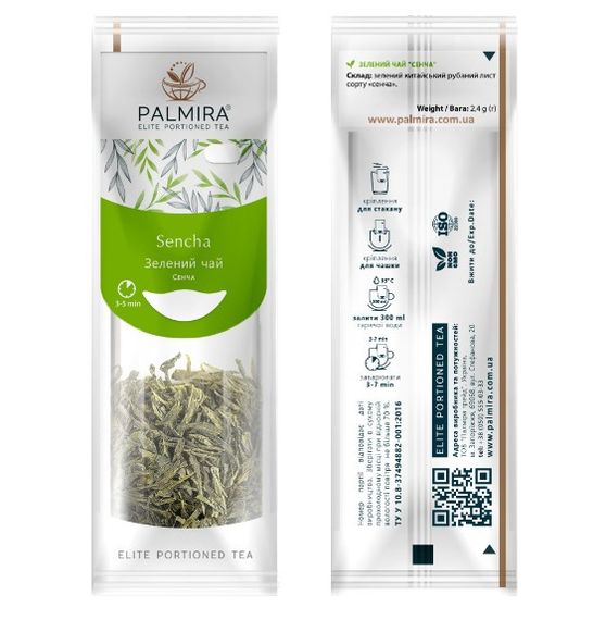 Зелёный чай Palmira "Сенча" (Sencha) - 10 шт. | Зображення 1