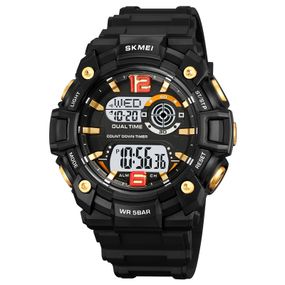 Чоловічий годинник Skmei 2018GDWT Gold-White
