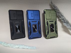 Чохол Samsung S21 ultra 5G  Протиударний Camera Slide Ring NEW синій