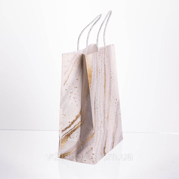 Набір подарункових пакетів з паперу 12 (шт. 15×8×21 см Білий HP-10359-22W | Зображення 2