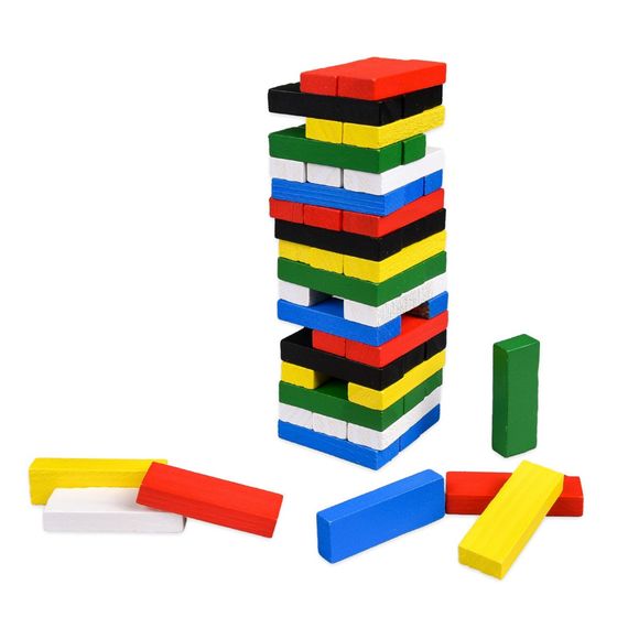 Настільна гра "TOWER MINI" 31064, 54 бруска, кубик | Зображення 1