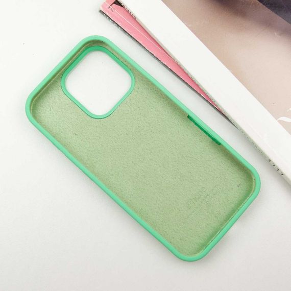 Чехол Silicone Case Full Protective (AA) для Apple iPhone 16 Pro (6.3") Зеленый / Spearmint | Зображення 2