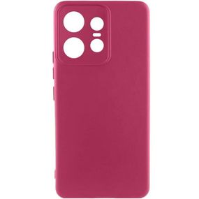 Чохол Silicone Cover Ummi Lakshmi Full Camera (AA) для Motorola Edge 50 Pro Бордовий / Marsala