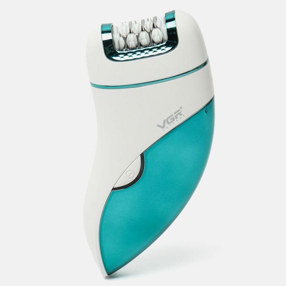Аккумуляторный женский эпилятор 3в1 для тела и ног, с USB, VGR V-731 / Беспроводной депилятор с насадками | Зображення 7