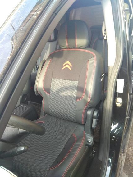 Авточехлы (ткань и кожзам, Premium) Полный салон для Citroen Berlingo 2008-2018 гг | Зображення 5