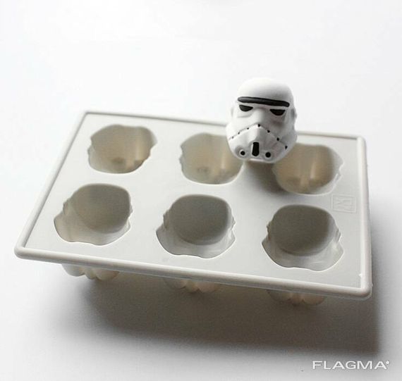 Силиконовая 3D форма для льда Star Wars Шлем Штурмовика