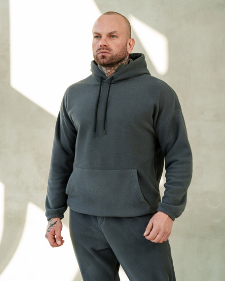 Костюм Плюш капюшон графіт S XL | Зображення 5