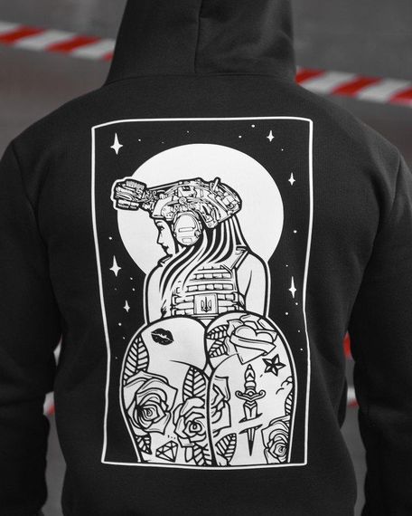 Худі на флісі Girl black ВТ4770 | Зображення 3