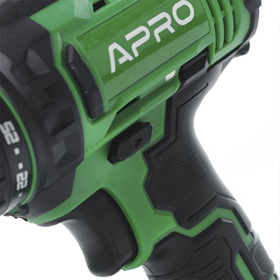 Дриль-шуруповерт акумуляторний APRO 895030 20В, 2А, 20D, 2 АКБ, ЗУ, кейс 8950301 | Зображення 3