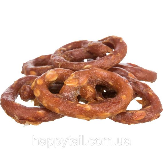 Ласощі для собак Trixie Mini Pretzels із куркою — м'ясні кренделі, 100 г | Зображення 1