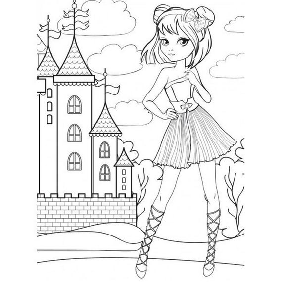 Детская раскраска "Для настоящих девочек" RIO3022001, 100 наклеек | Зображення 2