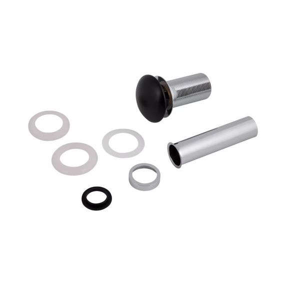 Донный клапан для раковины Qtap PU03 225х70х70 Matt black | Зображення 3