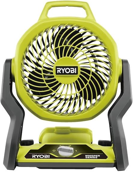 Вентилятор акумуляторний Ryobi ONE+ RF18-0 Whisper 18В 850м куб/год регулювання положення 3 швидкості 1.7кг без АКБ та ЗП 5133005596