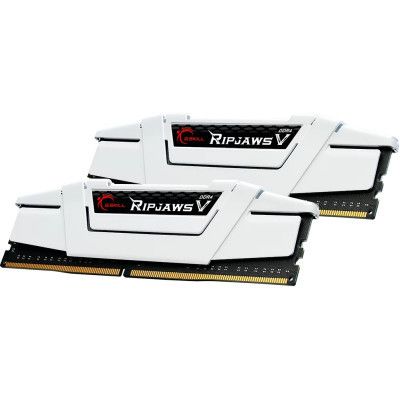 Модуль памяти для компьютера DDR4 32GB (2x16G) 3600 MHz RipjawsV White G.Skill (F4-3600C18D-32GVW) | Зображення 1