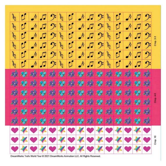 Лабіринти з наклейками "Живи у стилі рок!" Тролі 1249010, 450 наклейок | Зображення 1