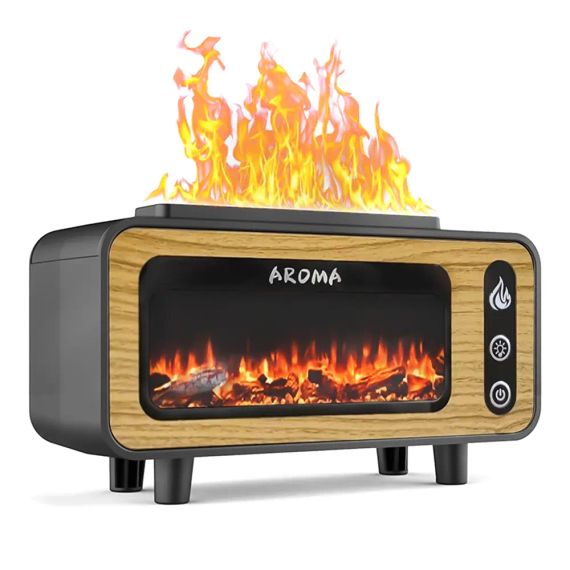 Светодиодный USB увлажнитель-аромадиффузор ретро  Vintage Fireplace