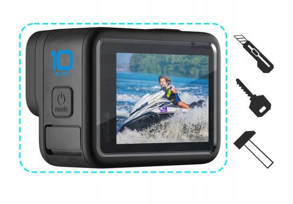 Захисне скло комплект 3 шт для GoPro HERO 10 BeWatch (12203GO10) | Зображення 4