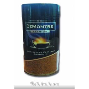 Кофе растворимый сублимированный Demontre Premium, 200г, Польша, гранулированный, в стеклянной банке