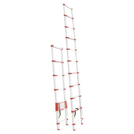 Драбина з алюмінію, телескопічна 10 сход., 3,20 м INTERTOOL LT-3032 | Зображення 1