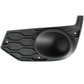 Iveco Daily VI (от 2014-) решетка переднего бампера, ЛЕВАЯ черная без отверстия под галогенки, Ивеко Дейли