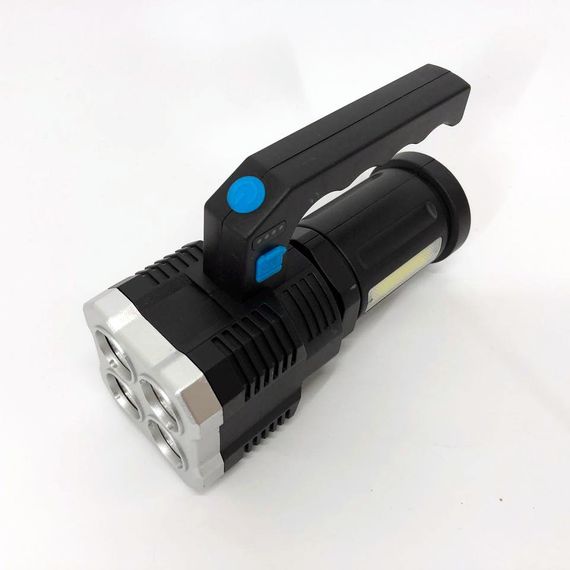 Фонарь светодиодный ручной переносной BL-X510-4LED+COB, светодиодный ручной аккумуляторный портативный | Зображення 8