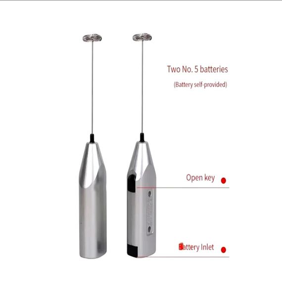 Мініміксер-капучинатор, спінювач для молока, кави та яєць Mini Hand Mixture електричний | Зображення 5