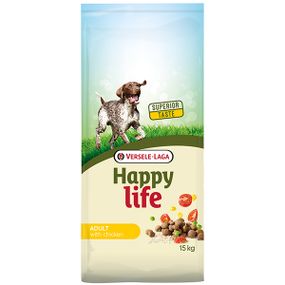 Сухий корм для собак з куркою Happy Life Adult with Chicken 15 кг