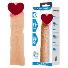 Подовжуюча насадка презерватив Pretty Love - Derek 8,5" Flash, BI-026269 sexstyle