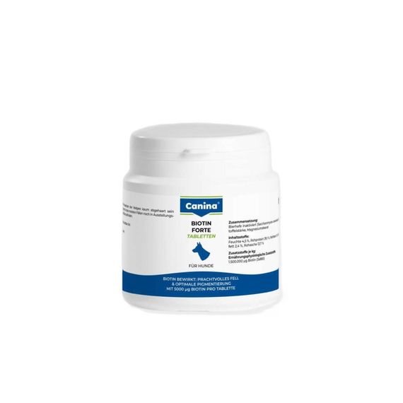 Витамины Canina Biotin Forte Tabletten для собак, интенсивный курс для шерсти, 100 г (30 табл) | Зображення 4