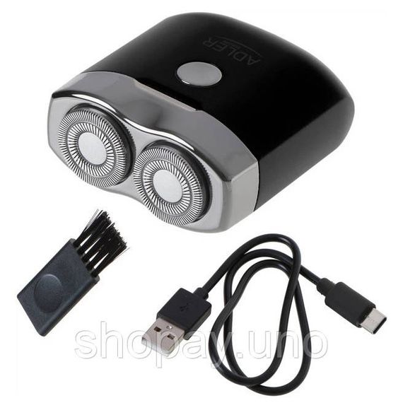 Дорожня бритва бездротова Adler AD 2936 з USB black | Зображення 2
