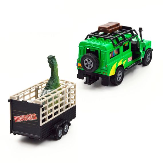 Игровой набор Land Rover TechnoDrive 520178.270 с прицепом и динозавром | Зображення 1