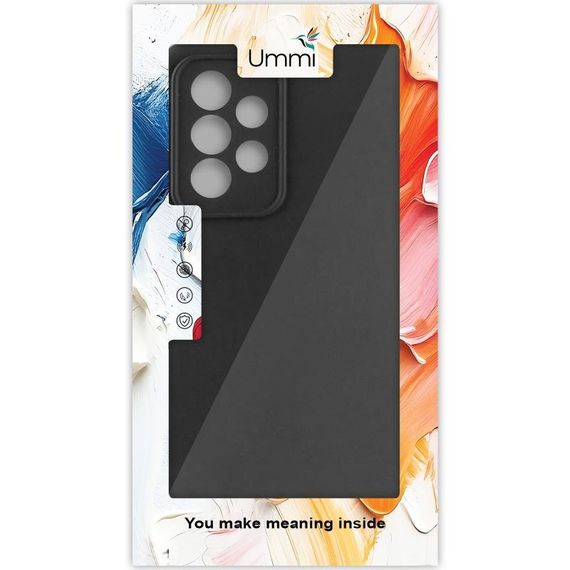 Чехол Silicone Cover Ummi Lakshmi Full Camera (AA) для Samsung Galaxy A13 4G Черный / Black | Зображення 2