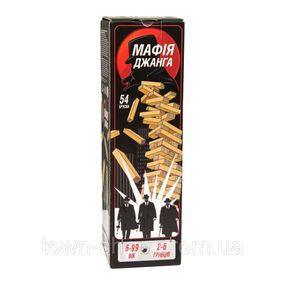 Настольная игра "Мафия Джанга" 30719 деревянная, на украинском языке
