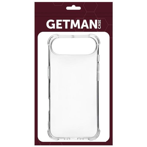 TPU чохол GETMAN Ease logo посилені кути для Apple iPhone 17 Air (6.5") Безбарвний (прозорий) | Зображення 7