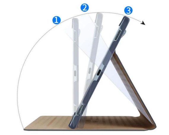 Чохол Kaku Slim Stand для планшета Samsung Galaxy Tab S6 10.5" 2019 ( SM-T860 / SM-T865 ) - Black | Зображення 4