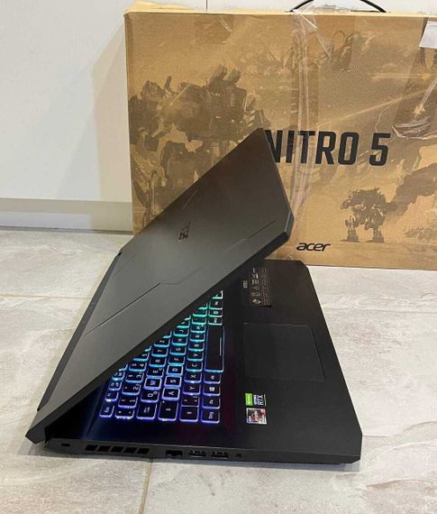 Ігровий ноутбук Acer Nitro 5 AN517-41 / 17.3" (1920x1080) IPS / AMD Ryzen 9 5900HX (8 (16) ядер по 3.3 - 4.6 GHz) / 32 GB DDR4 / 2000 GB SSD / nVidia GeForce RTX 3080, 8 GB GDDR6, 256-bit / WebCam / Коробка б/в | Зображення 2