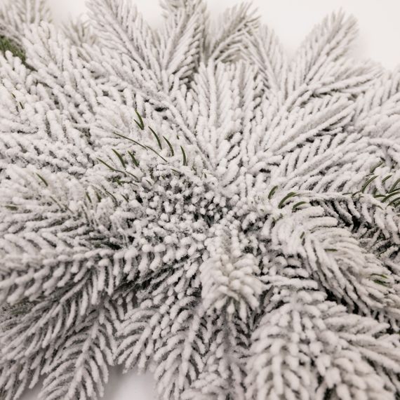 Новорічна хвойна гірлянда лита засніжена Північна зірка 60*35 см TD-NSTSN1 | Зображення 4