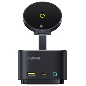 БЗП+HUB Baseus MagPro Series II 7-in-1 (USB-C to HDMI 4K 60Hz+2USB-А+2C+1SD/TF) (B000729001) Cosmic Black