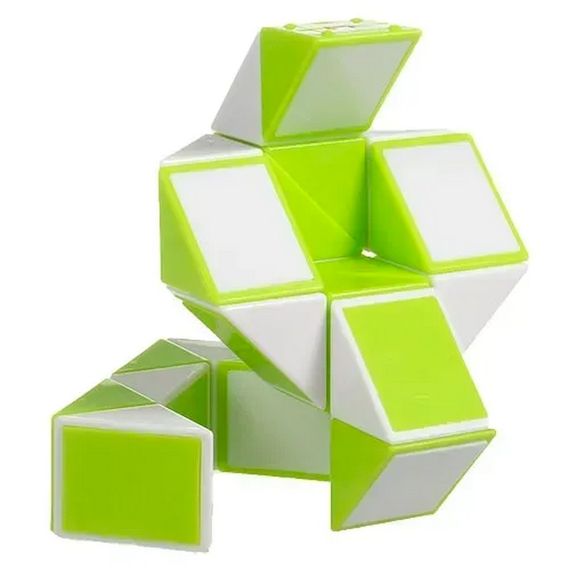 Пластиковая головоломка Змейка Рубика GREEN SCT404 зеленая | Зображення 4