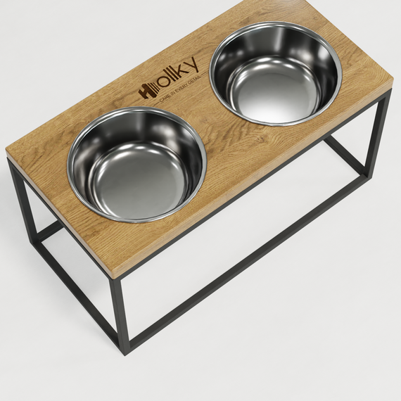 Миски на подставке для средних и больших собак Hollky Base L (2 × 0,95 л) BL-422120- GRNT | Зображення 5