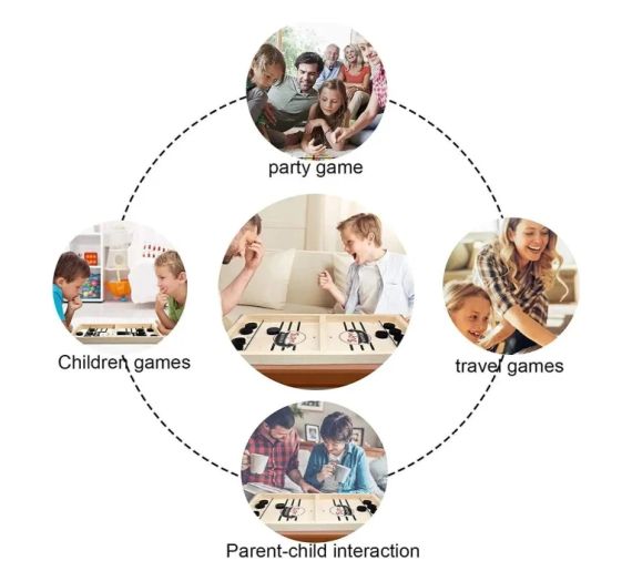 Забавная быстрая игра «Слинг-Пак», игра «Хоккей с рогаткой», настольная игра «Победитель» | Зображення 3